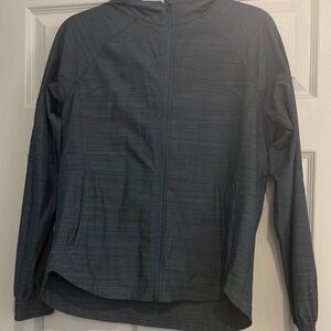 Athleta Heather Gray Zip-Up Jacket